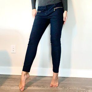 Ivanka Trump Suit Pants Navy w/ Gold Zippers US 6